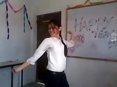 Indian girl dance in college