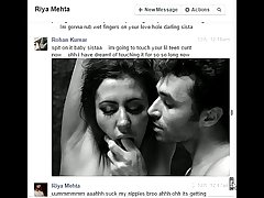 Indian not brother rohan fucks sister riya on facebook chat