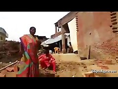 desi worker aunty abusing