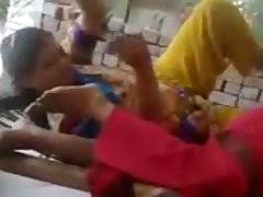 Two desi bhabhi are doing acting of lesbian
