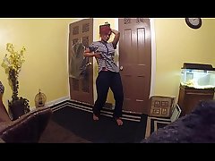 South Indian Lily strips to show her big ass